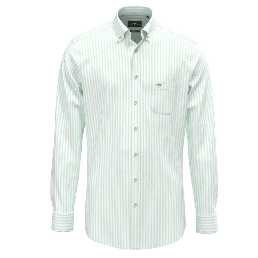 Fynch-Hatton Cotton Oxford Stripe Shirt